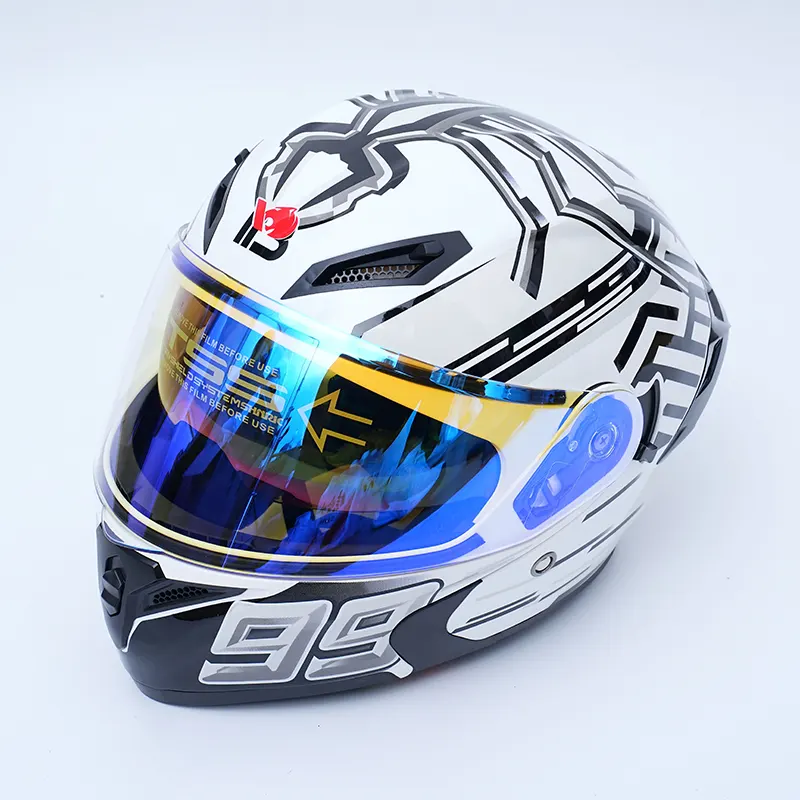 Grafische integraalmotorhelm